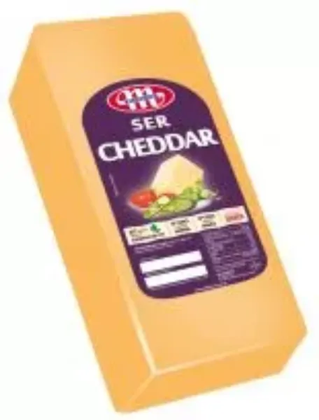 Cietais siers RED CHEDDAR, bloks, 50% RSM, ~2.5kg