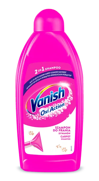 Kilimų šampūnas „Vanish Clean&Fresh“, gaivaus brizo kvapo, skirtas valyti mechaniniu ir rankiniu būdu, 500 ml