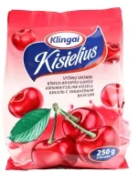 Vyšnių skonio kisielius KLINGAI, 250 g