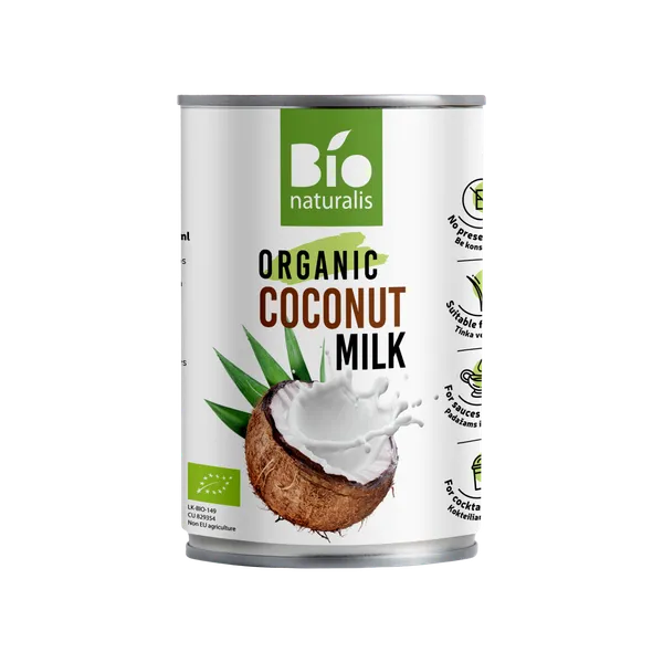Kokosriekstu piens BIONATURALIS Organic, 17%, 400ml