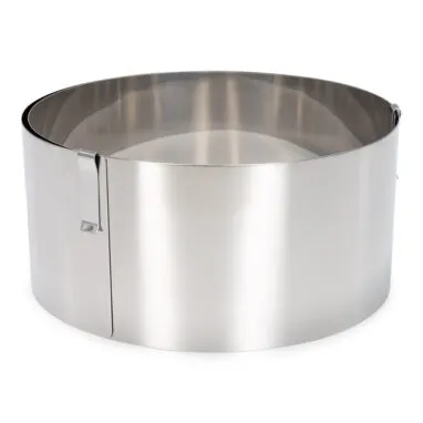Konditerinė forma - žiedas, reguliuojamas, nerūdijantis plienas, D 13 - 31 cm, H 8 cm vnt