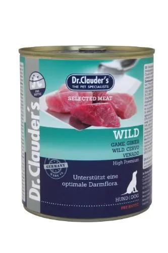 Konservai šunims DR. CLAUDER'S, su žvėriena, 800 g