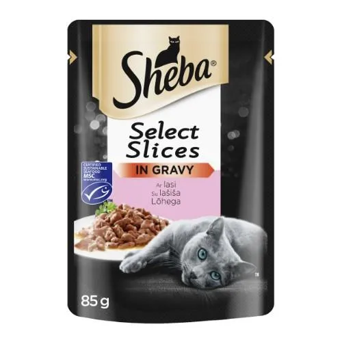 Barība kaķiem Sheba Cuisine pouch salmon cig 85g