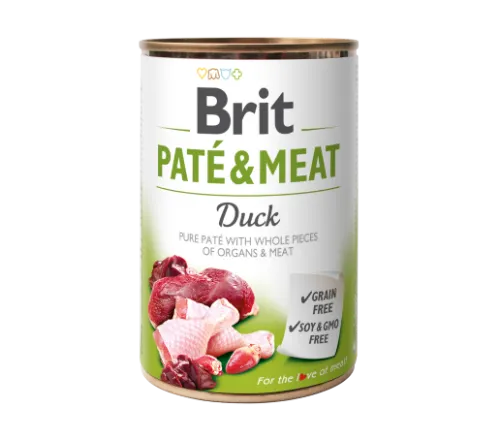 Konservi suņiem BRIT CARE Duck Pate&Meat, 400g