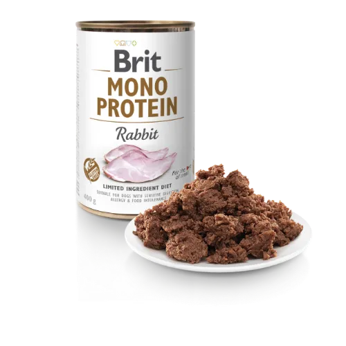 Konservi suņiem BRIT CARE Mono Protein Rabbit, 400g