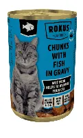 Rokus ar gaļu un zivīm kaķiem fish 415g