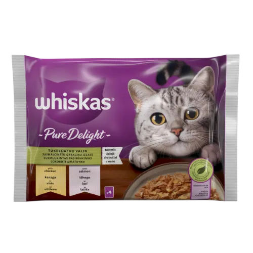 Barība kaķiem Whiskas Jauktā izlase 4-paka pouch 4x85g