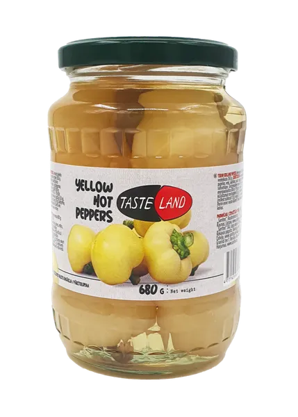Dzeltena paprika konservēta TASTE LAND, 680g/350g