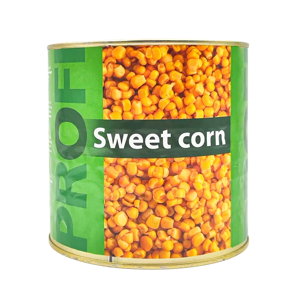 Kukurūza konservēta PROFI, 2.5kg/1.775kg