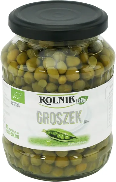 Konservuoti žirneliai ROLNIK BIO, 330 g / 230 g LT-EKO-001