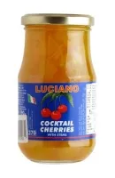 Kokteiļķirši ar kātiņiem LUCIANO, 370ml/190g