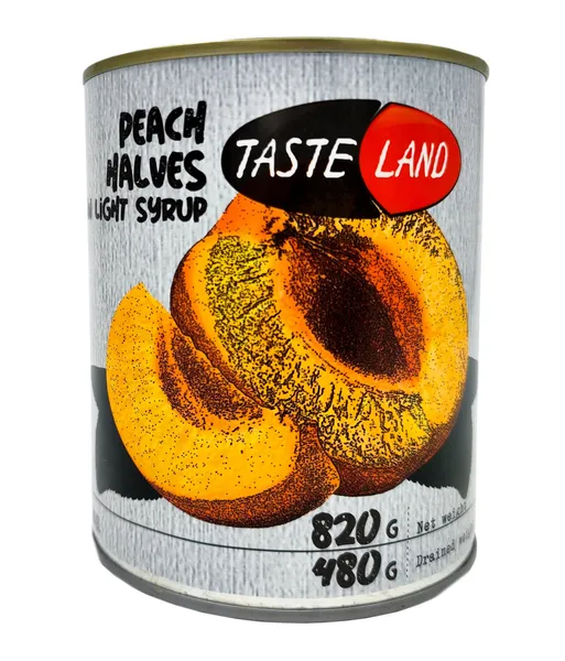 Persiku pusītes konservētas TASTE LAND, 820g/480g