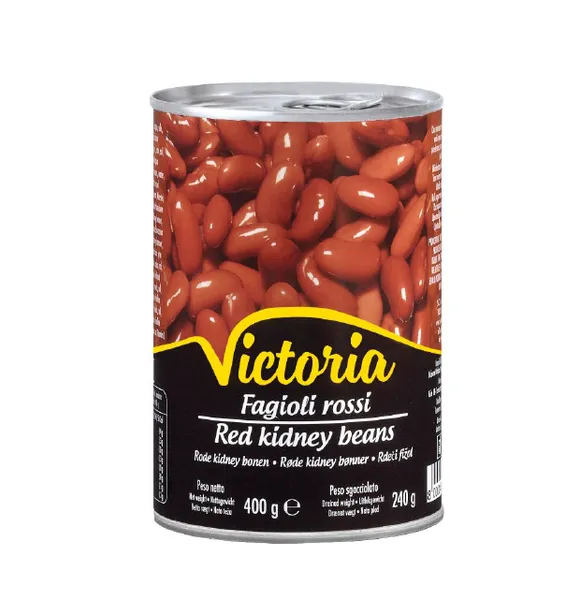 Konservuotos pupelės VICTORIA, raudonosios, 400 g/240g