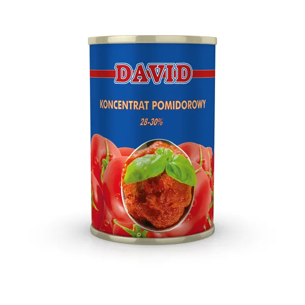 Tomātu pastas koncentrāts DAVID, 28-30%, 4.5kg