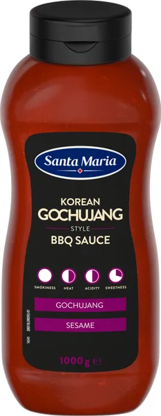 Korėjietiško stiliaus BBQ padažas Gochujang SANTA MARIA, 1000 g