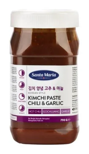 Korejas stila kimči pasta ar čili & ķiploku 790 g, Santa Maria