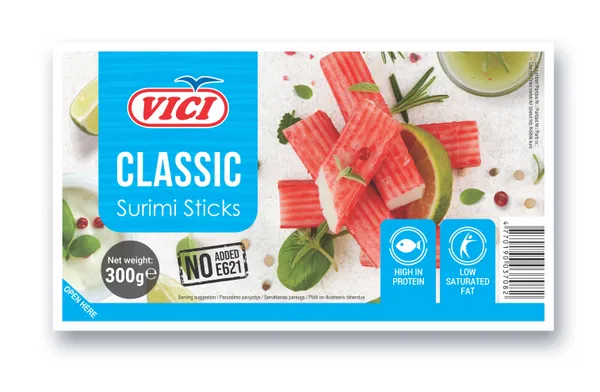 Krabų lazdelės VIČI, atvėsintos, 300 g