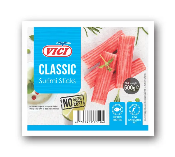 Surimio lazdelės VIČI, atvėsintos, 500 g