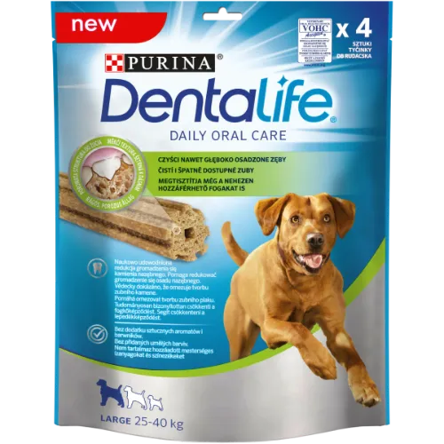 Kramtalas šunims DENTALIFE, dideliems šunims (Large), 142g