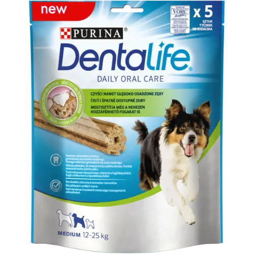 Kramtalas šunims DENTALIFE, vidutiniams (medium), 115g