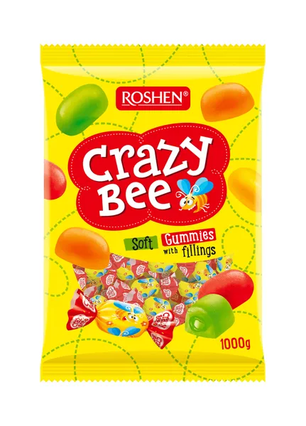 Želejkonfektes Crazy Bee Fruity Roshen 1kg