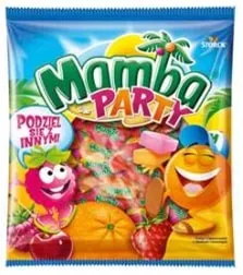 Košļājamās konfektes MAMBA Party 140g