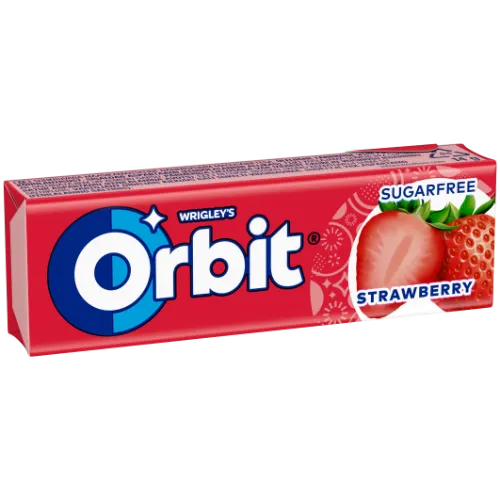 Košļ.gumija Orbit Wild Strawberry 14g