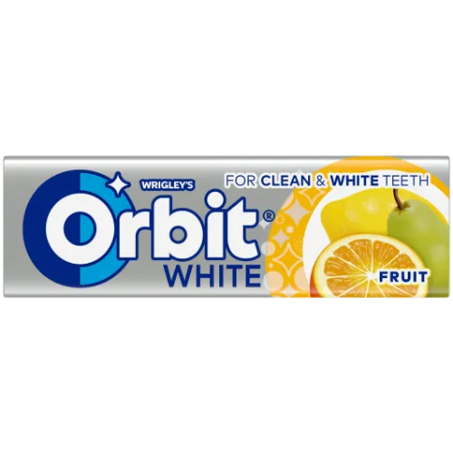 Kramtomoji guma ORBIT WHITE FRUIT, 14 g