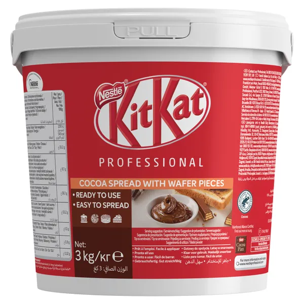 Kremas KIT KAT, kakavininis su vaflių gabaliukais, 3 kg