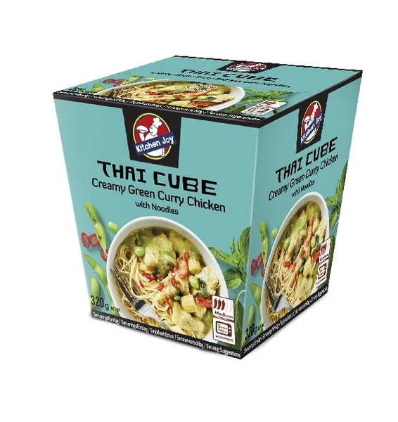 Krēmīgā vista ar zaļo kariju un nūdelēm, Kitchen Joy, saldēta, 320g