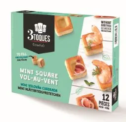 Krepšeliai šulinėliai 3TOQUES Mini Carres, įdarams, kvadratiniai, 30x30mm, 12 vnt. 010.63.017