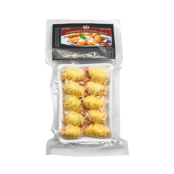 Krevetės, bulvės apvalkale, 25g x 10vnt., 250g