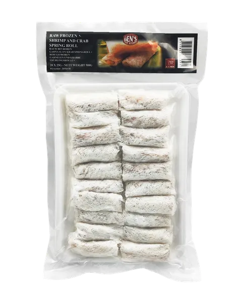 Krevetės ir krabo suktinukai,  25g x 20vnt, 500g