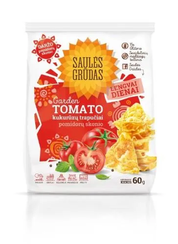 Galetītes SAULES GRAUDI kukurūzas ar tomātu garšu 60g