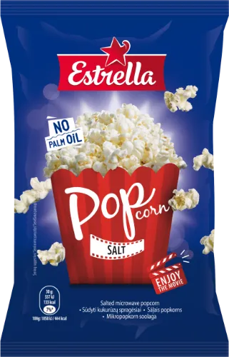 Popkorns Estrella ar sāli 90g
