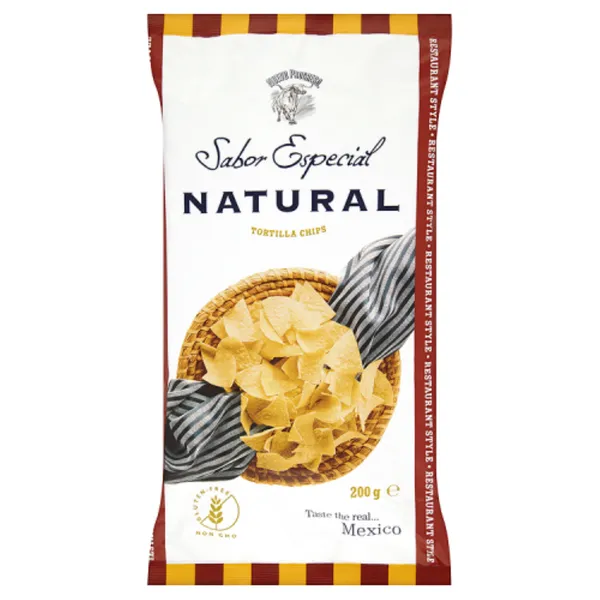 Kukurūzų tortilijų traškučiai SABOR ESPECIAL, natūralūs, 120 g