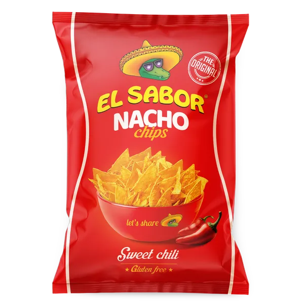 Kukurūzas čipsi EL SABOR ar čili garšu, 100g