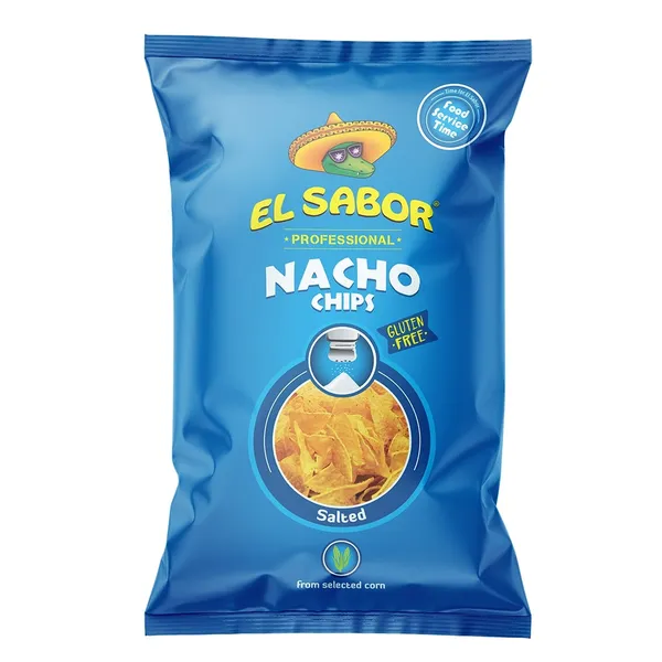 Kukurūzas čipsi EL SABOR, ar sāli, 425g