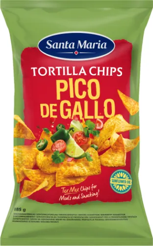 Kukurūzas čipsi SANTA MARIA Pico de Gallo 185g