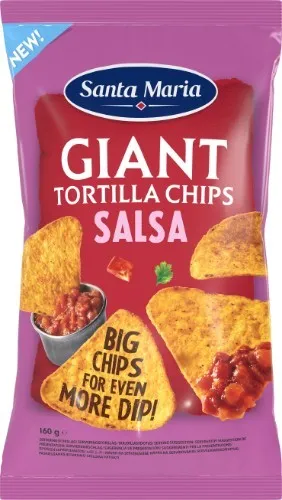 Kukurūzų traškučiai SANTA MARIA, salsos skonio, 160g