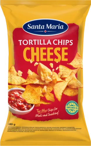 Čipsi tortiļu SANTA MARIA ar sieru 185g