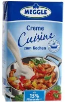 Kulinārijas krēms COUSINE ar augu taukiem, MEGGLE 15%, 1l.