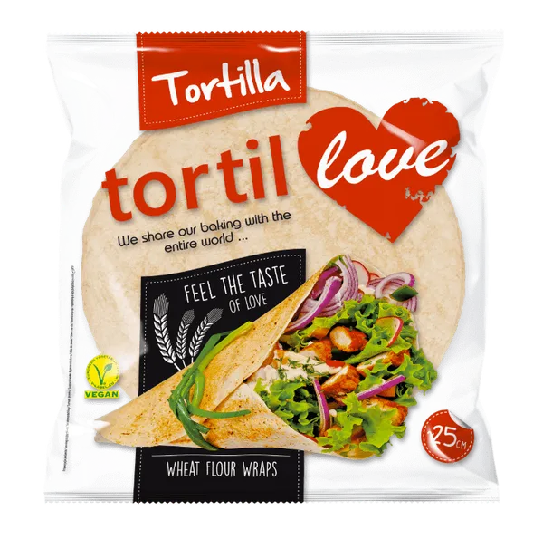 Kvietinė tortilija TORTILLOVE, 25 cm x 6 vnt, 360 g
