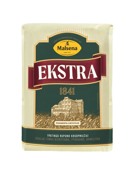 Kvietiniai miltai EKSTRA, 405D, 1 kg