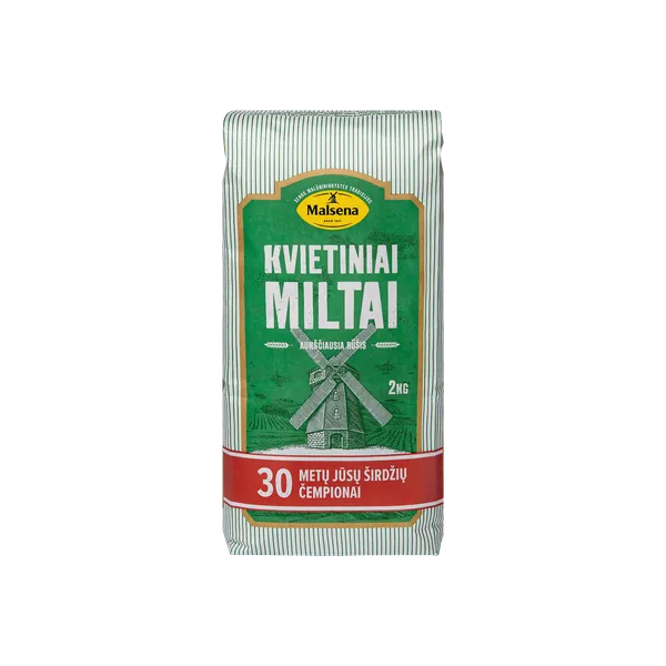 Kvietiniai miltai MALSENA, 550D, 2 kg