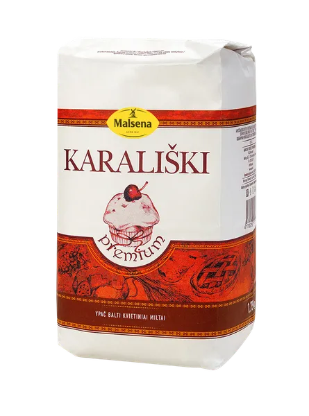 Kvietiniai miltai MALSENA, KARALIŠKI, 405D, 1,75 kg