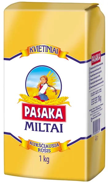 Kvietiniai miltai PASAKA aukščiausios rūšies, 550D, 1 kg