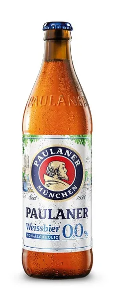 Bezalkoholisks alus PAULANER Weissbier, 0%, stiklā, 0.5l (DEP)