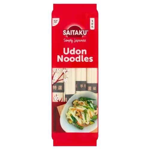 Kvietinių miltų makaronai SAITAKU, Udon, 300 g