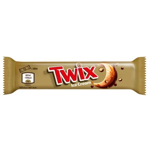 Ledų batonėlis TWIX, 50 ml / 40 g